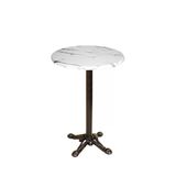 Bistro Döküm Ayak Çipa Masa - (Werzalit, Wermodin Ve Allzalit Tabla 60 Cm Çap) - Afyon Mermer