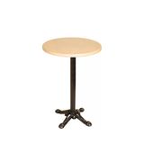 Bistro Döküm Ayak Çipa Masa - (Werzalit, Wermodin Ve Allzalit Tabla 60 Cm Çap) - Akçaağaç
