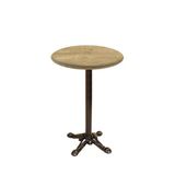 Bistro Döküm Ayak Çipa Masa - (Werzalit, Wermodin Ve Allzalit Tabla 60 Cm Çap) - Avalon Pine