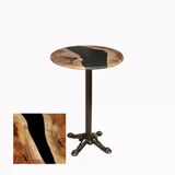 Bistro Döküm Ayak Çipa Masa - (Werzalit, Wermodin Ve Allzalit Tabla 60 Cm Çap) - Epoxy