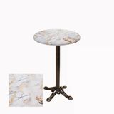 Bistro Döküm Ayak Çipa Masa - (Werzalit, Wermodin Ve Allzalit Tabla 60 Cm Çap) - Gold