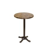 Bistro Döküm Ayak Çipa Masa - (Werzalit, Wermodin Ve Allzalit Tabla 60 Cm Çap) - Karacabey Mermer