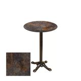 Bistro Döküm Ayak Çipa Masa - (Werzalit, Wermodin Ve Allzalit Tabla 60 Cm Çap) - Metalic Oxid 3