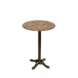 Bistro Döküm Ayak Çipa Masa - (Werzalit, Wermodin Ve Allzalit Tabla 70 Cm Çap) - Edgy Wood