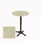 Bistro Döküm Ayak Çipa Masa - (Werzalit, Wermodin Ve Allzalit Tabla 70 Cm Çap) - Golden Marble