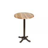Bistro Döküm Ayak Çipa Masa - (Werzalit, Wermodin Ve Allzalit Tabla 70 Cm Çap) - Indiana Wood