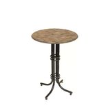 Bistro Masa Buket - (Werzalit, Wermodin Ve Allzalit Tabla 60 Cm Çap) - Edgy Wood