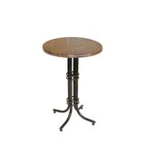 Bistro Masa Buket - (Werzalit, Wermodin Ve Allzalit Tabla 70 Cm Çap) - Rustik Dark