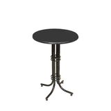 Bistro Masa Buket - (Werzalit, Wermodin Ve Allzalit Tabla 70 Cm Çap) - Siyah