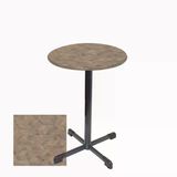 Bistro Masa Halley - (Werzalit, Wermodin Ve Allzalit Tabla 70 Cm Çap) - Edgy Wood