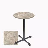 Bistro Masa Halley - (Werzalit, Wermodin Ve Allzalit Tabla 70 Cm Çap) - Scala Marble