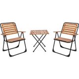 BİSTRO MASA SET METAL AYAK 52x52