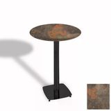 Bistro Masa Tokyo Esb - (Werzalit, Wermodin Ve Allzalit Tabla 70 Cm Çap) - Metalic Oxid 1