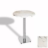 Bistro Masa Tokyo Kromnikel - (Werzalit, Wermodin Ve Allzalit Tabla 60 Cm Çap) - Afyon Mermer