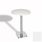 Bistro Masa Tokyo Kromnikel - (Werzalit, Wermodin Ve Allzalit Tabla 60 Cm Çap) - Beyaz