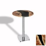Bistro Masa Tokyo Kromnikel - (Werzalit, Wermodin Ve Allzalit Tabla 60 Cm Çap) - Epoxy