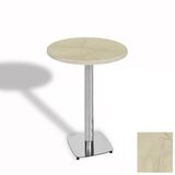 Bistro Masa Tokyo Kromnikel - (Werzalit, Wermodin Ve Allzalit Tabla 60 Cm Çap) - Golden Marble