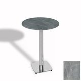 Bistro Masa Tokyo Kromnikel - (Werzalit, Wermodin Ve Allzalit Tabla 60 Cm Çap) - Light Temperado