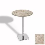 Bistro Masa Tokyo Kromnikel - (Werzalit, Wermodin Ve Allzalit Tabla 60 Cm Çap) - Scala Marble