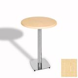 Bistro Masa Tokyo Kromnikel - (Werzalit, Wermodin Ve Allzalit Tabla 70 Cm Çap) - Akçaağaç