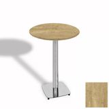 Bistro Masa Tokyo Kromnikel - (Werzalit, Wermodin Ve Allzalit Tabla 70 Cm Çap) - Avalon Pine