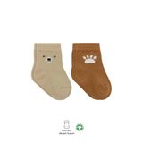 Bistyle 2'Li Bear Penye Soket Çorap 10116 Bej