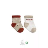 Bistyle 2'Li Love Dog Penye Soket Çorap 10118 Bej