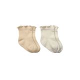 Bistyle 2li Penye Soket Çorap Aksesuarlı Cute Ruffle 10153 Bej 3-4 Yaş