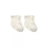 Bistyle 2Li Penye Soket Çorap Aksesuarlı Cute Ruffle 10153 Ekru