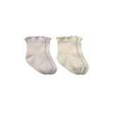 Bistyle 2Li Penye Soket Çorap Aksesuarlı Cute Ruffle 10153 Taş