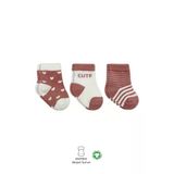 Bistyle 3'Lü Penye Cute Stars Soket Çorap 10115 Pudra