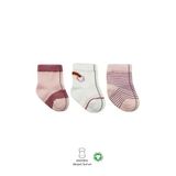 Bistyle 3Lü Penye Rainbow Soket Çorap 10113 Pudra