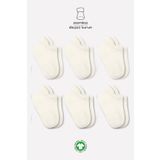Bistyle 6109 Ekru 6'lı Basic Sneakers Bebek Soket Çorap