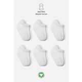 Bistyle 6Li Basic Sneakers Soket Corap 6108 Beyaz
