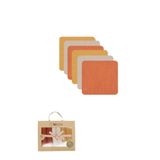 Bistyle 6'lı Müslin Mendil 20x20 cm 90106 Kiremit Bej Hardal