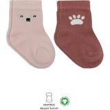 Bistyle Bear Penye Soket Çorap 2'Li Bs10116 Pembe