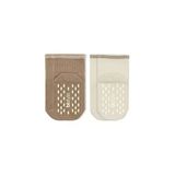Bistyle Çemberli Basic Penye Kaymaz Soket Çorap 2Li 10146 Kahve
