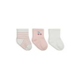 Bistyle Cherry Girl 3'Lü Penye Soket Çorap 10138 Ekru