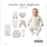 Bistyle Hastane Çıkışı 10LU Müslin Star Elephant - Yenidoğan - 0-Gri