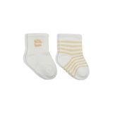 Bistyle Little Girl Penye Soket Çorap 2Li 10139 Ekru Somon