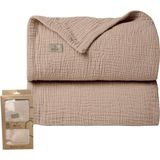 Bistyle Müslin Battaniye 120X120 cm 70101 Bej - 120 x 120 cm