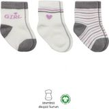 Bistyle Nessiworld Bistyle 3'Lü Penye Boy And Girl Soket Çorap BS10114 Gri