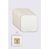 Bistyle Organik Bebek 10LU Penye Ağız Mendil Büyük Boy 28*28 cm Ekru - Standart