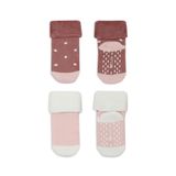 Bistyle Puanlı Kaymaz Havlu Soket Çorap 2'Li Bs10502 Pudra Pembe