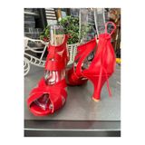 Bitangosu 6 Cm Topuklu Salsa, Bacata, Latin Dansları Kadın Ayakkabısı- Bilekten Bağlı-Güvenli -Şık -