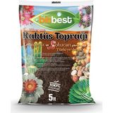 Bitbest Kaktüs Toprağı Yüksek Drenajlı Özel Karışım Solucan Gübresi ve Leonardit Katkılı 5 L