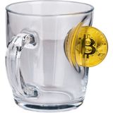 Bitcoin Madeni Para Hediyelik Özel Fincançay Kahve Bardağı Kupa 340CC - 1 Adet - 340 ml