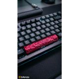 Bitenzo 3D Custom Tasarım Mekanik Klavye Spacebar Keycap - 6.25U Uyumlu Özel Dokulu Boşluk Tuşu - Nar Çiçeği