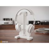 Bitenzo 3D Gitar Temalı Masaüstü Kulaklık Standı, Müzik Severlere Özel Ekipman Tutucu - Beyaz
