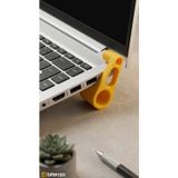 Bitenzo 3D Taşınabilir Mini Laptop Standı V2 - 2'li Set Ergonomik Yükseltici Aparat - Sarı